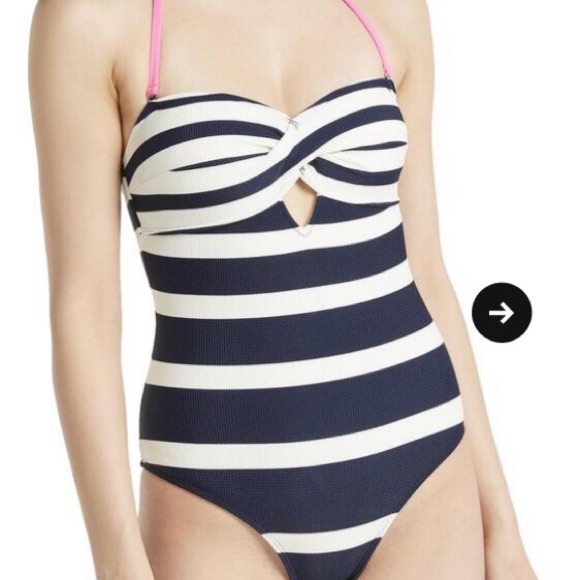 ted baker striped swimsuit